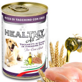 Консервирана храна за кучета HEALTHY MEAT All days Turkey and Barley с прясно пуешко месо и пшеница